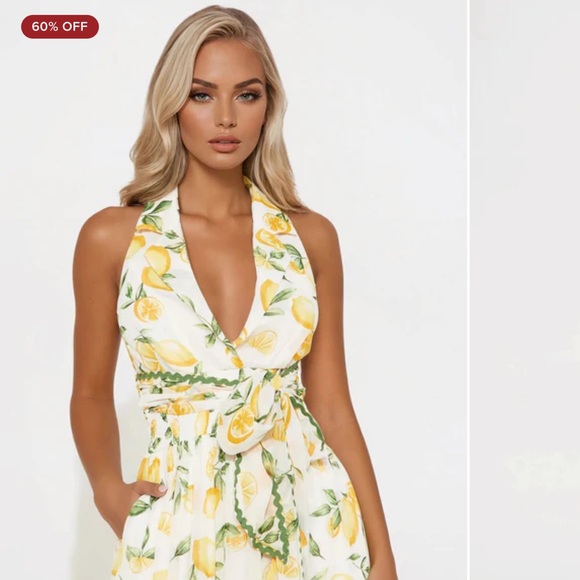 Fashion Nova Lemon Cello Maxi Dress - Picture 2 of 6